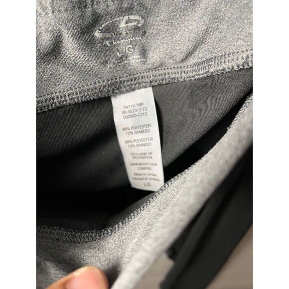 C9 Champion Leggings Womens Large Black Elastic Waistband Gym Workout Mid Rise - Picture 3 of 3